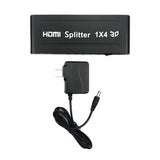 Maxbell HDMI Splitter Amplifier Duplicator 1x4 Hub 1 in 4 out 3D 1080p