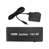 Maxbell HDMI Splitter Amplifier Duplicator 1x4 Hub 1 in 4 out 3D 1080p