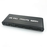 Maxbell HDMI Splitter Amplifier Duplicator 1x4 Hub 1 in 4 out 3D 1080p