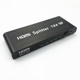Maxbell HDMI Splitter Amplifier Duplicator 1x4 Hub 1 in 4 out 3D 1080p