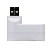 Maxbell Maikou Rotatable 3 Ports USB 3.0 HUB + 2 USB 2.0 Adapter Splitter White