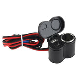 Maxbell 12V Car Motorcycle Waterproof Cigarette Lighter USB Power Outlet Electrical
