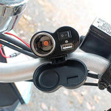 Maxbell 12V Car Motorcycle Waterproof Cigarette Lighter USB Power Outlet Electrical
