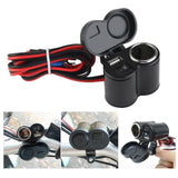 Maxbell 12V Car Motorcycle Waterproof Cigarette Lighter USB Power Outlet Electrical