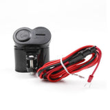 Maxbell 12V Car Motorcycle Waterproof Cigarette Lighter USB Power Outlet Electrical