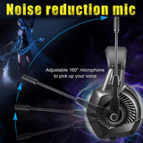 Maxbell Gaming Headset with Microphone RGB Colorful LED Headphone for PS4 Multicolor