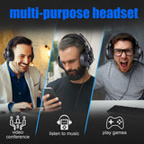 Maxbell Gaming Headset with Microphone RGB Colorful LED Headphone for PS4 Multicolor