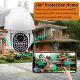 Maxbell 1080P HD Outdoor WiFi PTZ Pan Tilt Security IP IR Camera Night Vision UK 16G