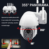 Maxbell 1080P HD Outdoor WiFi PTZ Pan Tilt Security IP IR Camera Night Vision UK 16G