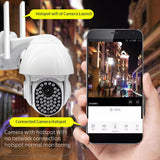 Maxbell 1080P HD Outdoor WiFi PTZ Pan Tilt Security IP IR Camera Night Vision UK 16G
