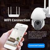 Maxbell 1080P HD Outdoor WiFi PTZ Pan Tilt Security IP IR Camera Night Vision UK 16G