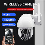 Maxbell 1080P HD Outdoor WiFi PTZ Pan Tilt Security IP IR Camera Night Vision UK 16G