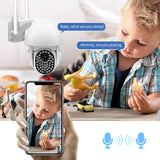 Maxbell 1080P HD Outdoor WiFi PTZ Pan Tilt Security IP IR Camera Night Vision UK 16G