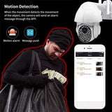 Maxbell 1080P HD Outdoor WiFi PTZ Pan Tilt Security IP IR Camera Night Vision UK 16G