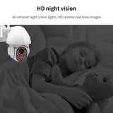 Maxbell 1080P HD Outdoor WiFi PTZ Pan Tilt Security IP IR Camera Night Vision UK 16G