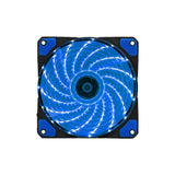 Maxbell 4 Pin Port 12CM Chassis Computer Case Mute Cooling Fan with LED Blue