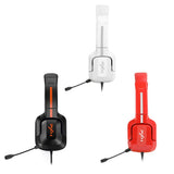 Maxbell Gaming Headset with Noise Reduction Detachable Mic Adjustable for PC Red