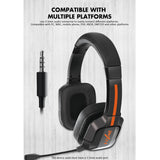 Maxbell Gaming Headset with Noise Reduction Detachable Mic Adjustable for PC Red