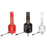 Maxbell Gaming Headset with Noise Reduction Detachable Mic Adjustable for PC Red
