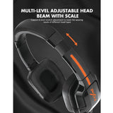 Maxbell Gaming Headset with Noise Reduction Detachable Mic Adjustable for PC White