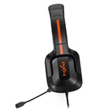Maxbell Gaming Headset with Noise Reduction Detachable Mic Adjustable for PC Black