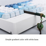 Maxbell Ajazz Mechanical Gaming Keyboard USB Wired 104 Keys for Gamers Blue Switch