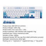 Maxbell Ajazz Mechanical Gaming Keyboard USB Wired 104 Keys for Gamers Blue Switch