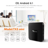 Maxbell TX3 Mini Android7.1 TV Set-top BOX Media Player 2GB+16GB EU Single Frequency