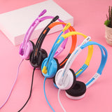 Maxbell Kids Wired Headphones Over-ear Headset Gift for Children White+Blue