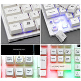 Maxbell RGB Backlit Mechanical Gaming Keyboard 104 Keys USB  White Keyboard mouse