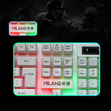 Maxbell RGB Backlit Mechanical Gaming Keyboard 104 Keys USB  White Keyboard mouse
