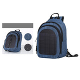 with Solar Charger Panel Backpack Rucksack 2L Laptop Bag Blue