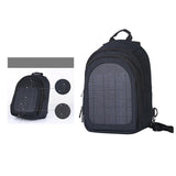 with Solar Charger Panel Backpack Rucksack 2L Laptop Bag Dark Blue