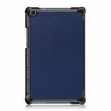 Maxbell Smart Case Stand Cover Protector For Huawei MediaPad M5 lite 8.0 Dark Blue