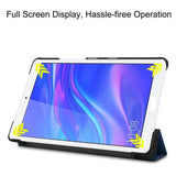 Maxbell Smart Case Stand Cover Protector For Huawei MediaPad M5 lite 8.0 Dark Blue