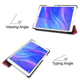 Maxbell Smart Case Stand Cover Protector For Huawei MediaPad M5 lite 8.0 Dark Blue