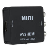 Maxbell 1080P CVBS to HDMI Video Converter Box with USB Cable for HD TV Projector Black