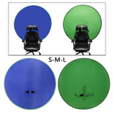 Maxbell 2-in-1 Green Screen Round Cloth Fix on Chair for Zoom Video Photography 142cm 55.91inch Green Screen