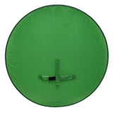 Maxbell 2-in-1 Green Screen Round Cloth Fix on Chair for Zoom Video Photography 142cm 55.91inch Green Screen