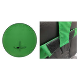 Maxbell 2-in-1 Green Screen Round Cloth Fix on Chair for Zoom Video Photography 142cm 55.91inch Green Screen