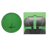 Maxbell 2-in-1 Green Screen Round Cloth Fix on Chair for Zoom Video Photography 142cm 55.91inch Green Screen