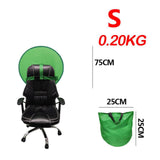 Maxbell 2-in-1 Green Screen Round Cloth Fix on Chair for Zoom Video Photography 75cm 29.53inch Green Screen