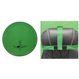 Maxbell 2-in-1 Green Screen Round Cloth Fix on Chair for Zoom Video Photography 75cm 29.53inch Green Screen