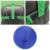 Maxbell 2-in-1 Green Screen Round Cloth Fix on Chair for Zoom Video Photography 75cm 29.53inch Blue Green Screen