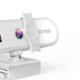 Maxbell 4K Full HD Streaming Webcam Autofocus for Live Broadcast 4k White