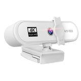 Maxbell 4K Full HD Streaming Webcam Autofocus for Live Broadcast 4k White