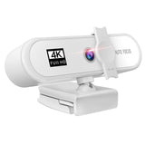Maxbell 4K Full HD Streaming Webcam Autofocus for Live Broadcast 4k White