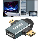 Maxbell Micro HDMI Mini Male to Female HDMI Adapter 2K HD Connector Cable Converter