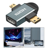 Maxbell Micro HDMI Mini Male to Female HDMI Adapter 2K HD Connector Cable Converter