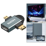 Maxbell Micro HDMI Mini Male to Female HDMI Adapter 2K HD Connector Cable Converter
